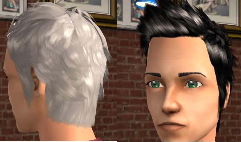 Cabelo Cacheado Masculino The Sims 2